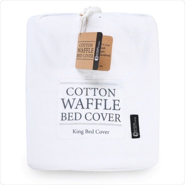 Waffle Textured Bed Cover - King