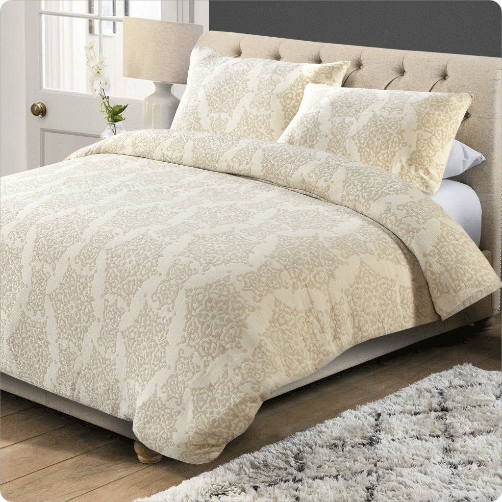 Luxury Cotton Muslin Duvet Cover Set King homethings
