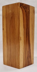 Handmade Teak Wood Candle Holder (8cm x 8cm x 20cm)