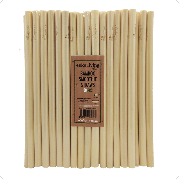 Eeko Living Bamboo Straws - 50 Pack