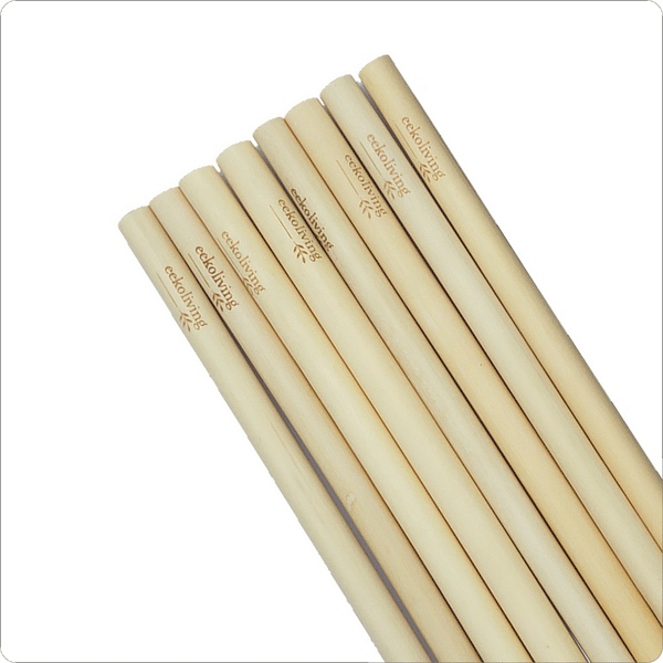 Eeko Living Bamboo Straws - 50 Pack
