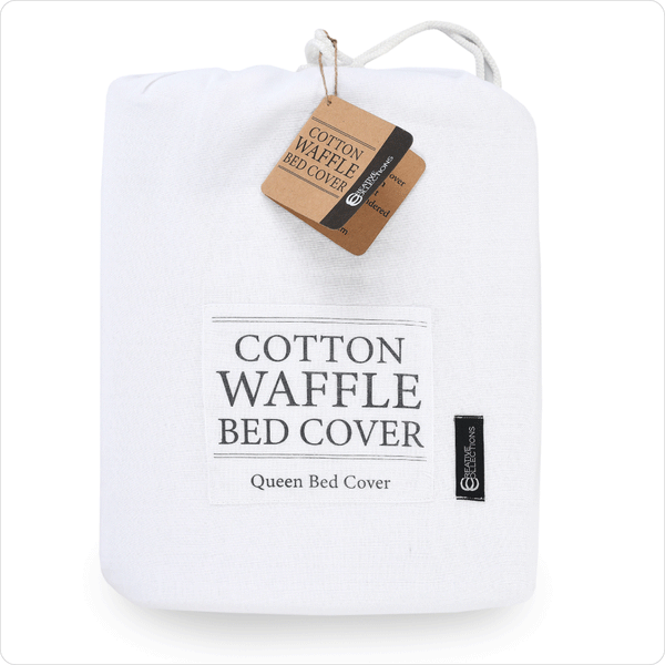 Waffle Textured Bed Cover - Queen