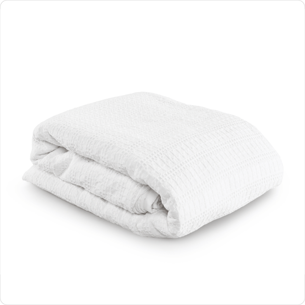Waffle Textured Bed Cover - Queen