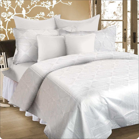 Quilt Cover Set - White King (375TC)