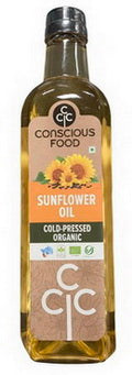Conscious Food Organic Sunflower Cold Pressed Oil 1 Litre