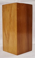 Handmade Teak Wood Candle Holder (8cm x 8cm x 16cm)
