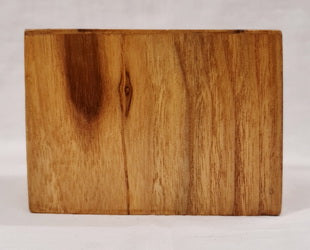 Handmade Teak Wood Candle Holder (10.5cm x 10.5cm x 7.5cm)