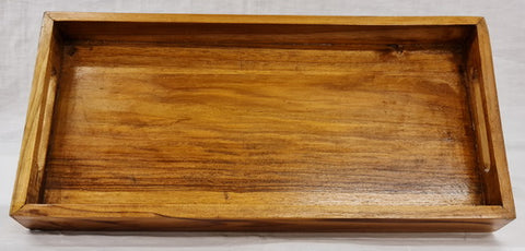 Teak Wood Serving Tray (38cm x 18cm x 5cm)