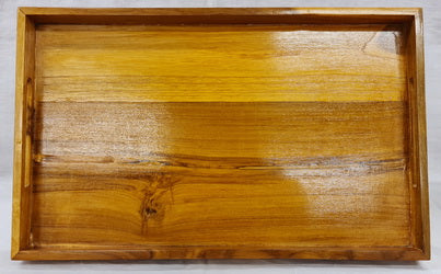 Teak Wood Serving Tray (45cm x 25cm x 5cm)
