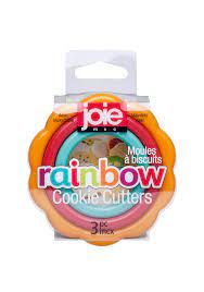 Joie Rainbow Cookie Cutters - Pack of 3